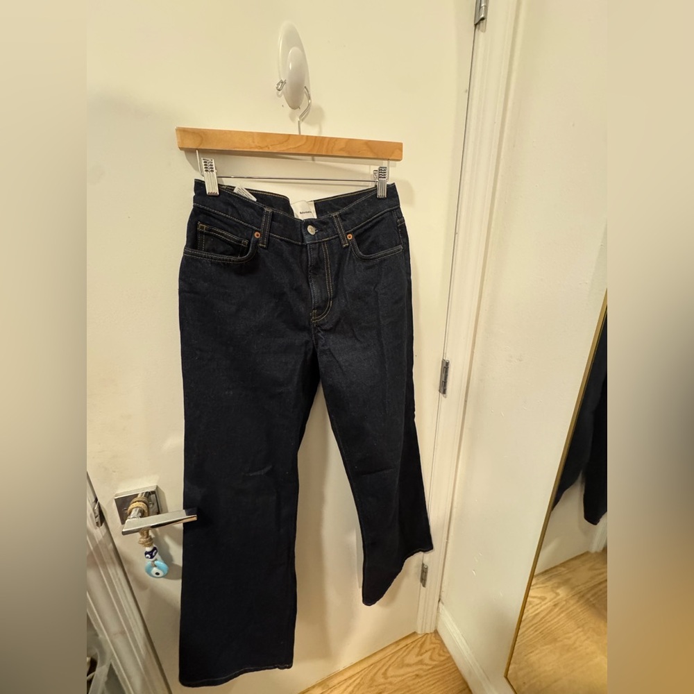 Reformation Cary low rise slouchy jeans in ondine - size 28 - Picture 7 of 8